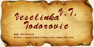 Veselinka Todorović vizit kartica
